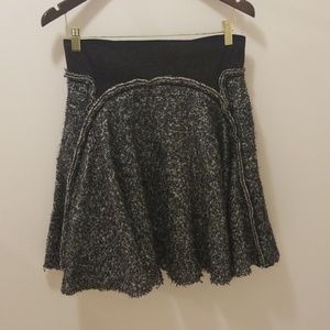 Zac Posen Black wool skirt